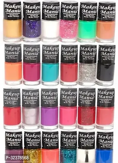 Multicolored Nail Polish Pack Of 24-thumb0