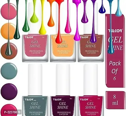 Multicolored Nail Polish Pack Of 6-thumb0