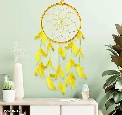 Feather Dream Catcher Wall Hanging-thumb0