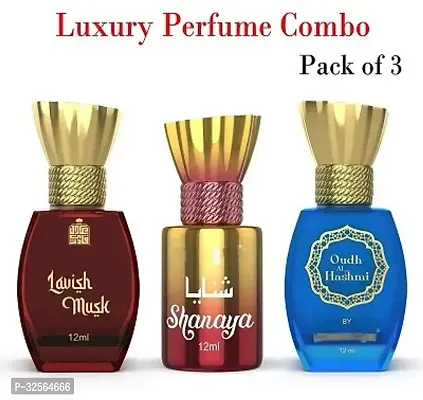 Shanaya, Safwan, Taabish Attar Combo Pack | Arabic French Blend, Fruity Sweet Arabic Scent | Long Lasting Non-Alcoholic Roll-On Attar For Men Women | Pack of 3-5.5 ML Each-thumb0