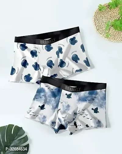 Stylish Nylon Printed Underwear for Men, Combo