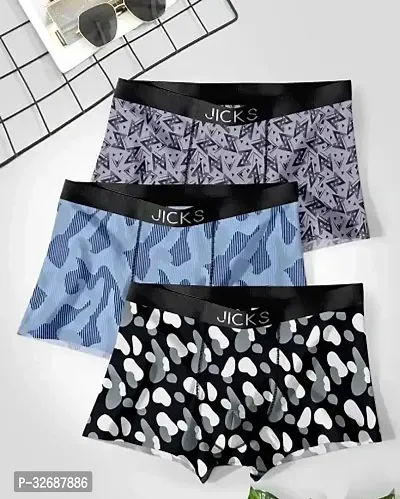 Stylish Nylon Printed Underwear for Men, Combo