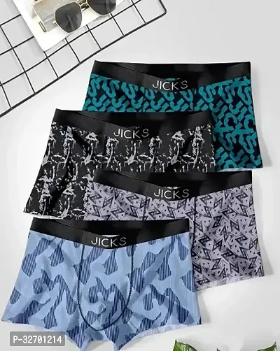 Stylish Nylon Printed Underwear for Men, Combo