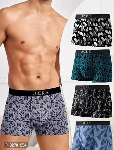 Stylish Nylon Printed Underwear for Men, Combo-thumb0