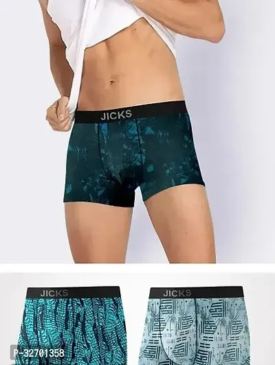 Stylish Nylon Printed Underwear for Men, Combo