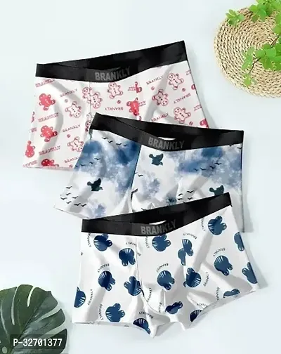 Stylish Nylon Printed Underwear for Men, Combo