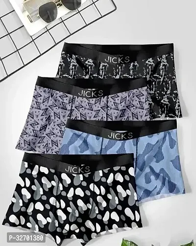 Stylish Nylon Printed Underwear for Men, Combo