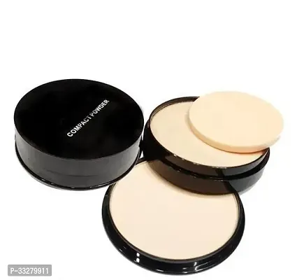 Beauty Matte Compact Powder 2 in 1 Beige For Dry  Oily Skin Fair Skintone Women And adult Girl Sparcle And Plain 20g-thumb0