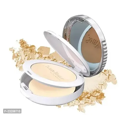 2 in 1 Oil Control Compact Powder| Hides Imperfections, Blends Effectively, Matte Finish With Soft  Silky texture and Pressed Powder for All Skin Types (16g) (Shade-03)-thumb0