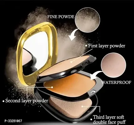 HD Compact Powder 20gm | 2 in 1 Soft Light Misty  Silky | Flawless Fusion Matte Perfection  Glow | Buildable Coverage (Shade-02)