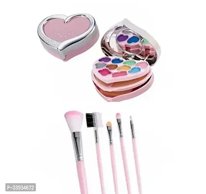 Makeup Kit And 5 Pcs Pink Makeup Brush-thumb0