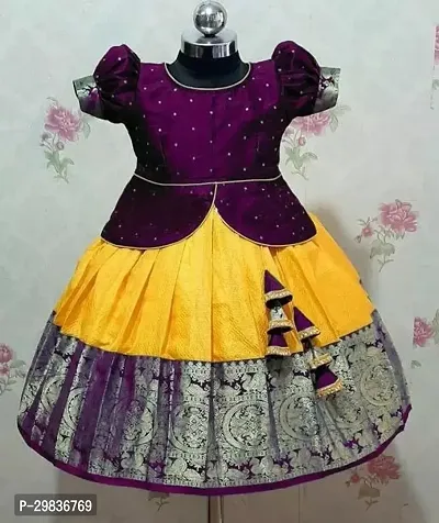 Stylish Cotton Blend Lehenga Choli for Kid-thumb0