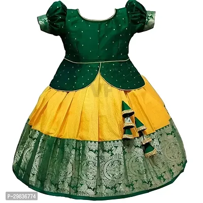 Beautiful Ethnic Readymade Lehenga Choli Ruffle Pattern Dress-thumb0