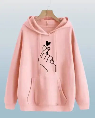 Fleece Printed Sweatshirt For Women