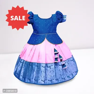 Classic Jacquard Lehenga Choli for Kids Girl