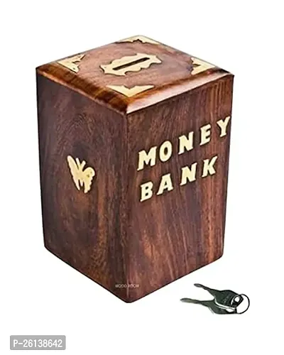 Designer Wooden Handmade Money Piggy Bank