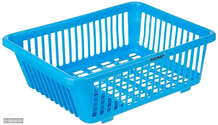 Blue 3 in 1 Large Durable Plastic Kitchen Sink Dish Rack Drainer-thumb5