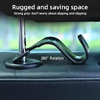 tvAt 4 Pcs Car Backseat Headrest Hook  Hanger Universal Durable Organiser Space Saver for Handbag, Wallets, Grocery Bags-thumb3