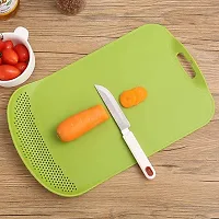 tvAt Cutting Chopping Board for Fruit Vegetable Cheese Easy Cutting Board Large Plastic Cutting Board  (Green Pack of 1 Dishwasher Safe)-thumb4