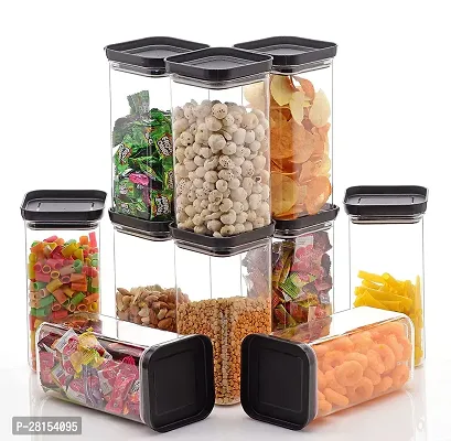 Multipurpose Air Tight Cereal Dispenser Plastic Storage Jar for Kitchen Pack of 12-thumb4