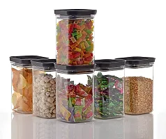 Multipurpose Air Tight Cereal Dispenser Plastic Storage Jar for Kitchen Pack of 8-thumb4