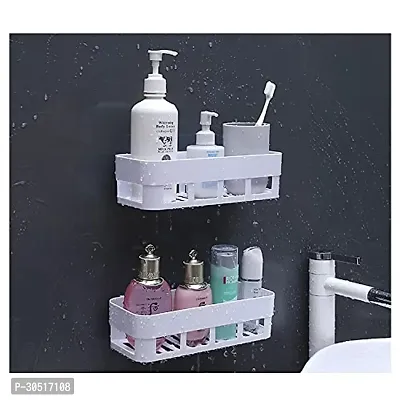 Wall Mount Bathroom Shelf with Hook (Set Of 2)-thumb4