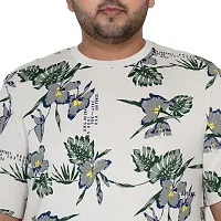 Plus Size Export Premium Quality Regular Fit Round Neck Printed T-Shirt for Men-thumb2