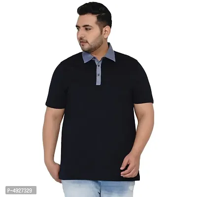 Plus Size Export Premium Quality Regular Fit Polo Neck T-Shirt for Men