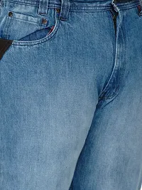 Plus Size Men's Light Blue Jeans-thumb2