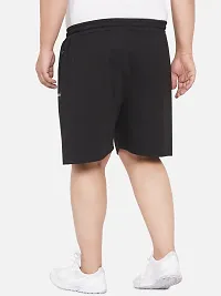 Stylish Men's Black Solid Twisted Creek Lounge Shorts-thumb2