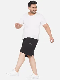 Stylish Men's Black Solid Twisted Creek Lounge Shorts-thumb3