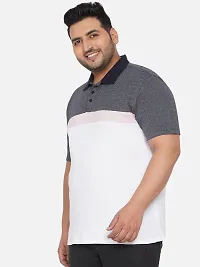 Latest Cotton Plus Size Regular Fit Half Sleeve Polo Casual T-Shirt-thumb2