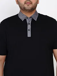 Latest Cotton Plus Size Regular Fit Half Sleeve Polo Casual T-Shirt-thumb3