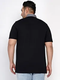 Latest Cotton Plus Size Regular Fit Half Sleeve Polo Casual T-Shirt-thumb1