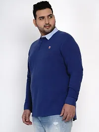 Latest Cotton Plus Size Regular Fit Polo Casual T-Shirt-thumb2