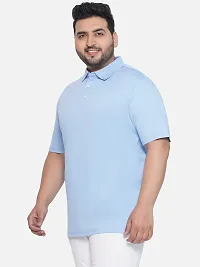 Latest Cotton Plus Size Regular Fit Polo Casual T-Shirt-thumb2