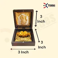 Premium Gold Plated Pooja Box Pocket Temple 3x3 Inch-thumb2