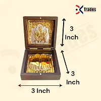 Premium Gold Plated Pooja Box Pocket Temple 3x3 Inch-thumb3