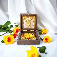 Premium Gold Plated Pooja Box Pocket Temple 3x3 Inch-thumb3