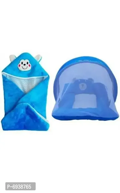 Baby Mosquito Net Bed with Baby Wrap(Blanket)