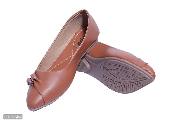 Spine Women Beige Flat synthetic Bellies For casual  Office Wear-thumb4