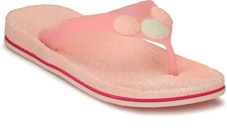 SPINE Women Pink Synthetic Flat Slip-on