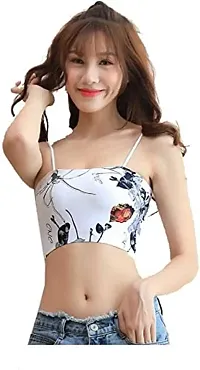 SPINE Mohini Art's White Spider Print Women/Girls Lightly Padded Non-Wired Bra for Everyday-thumb2