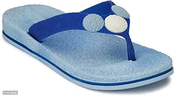 SPINE Women Blue Flat Slipon