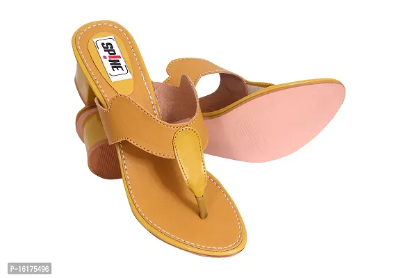 Spine Mohini Art's Women Comfort Block Heel Slipper for Every Occasion