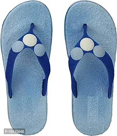 SPINE Women Blue Flat Slipon-thumb4