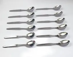 Stainless Steel Tea Spoon/Coffee Spoon/Sugar Spoon Set of 12, Spoon Size16Cm (Thickness: 2 mm)-thumb1