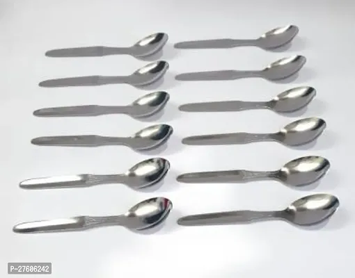Stainless Steel Tea Spoon/Coffee Spoon/Sugar Spoon Set of 12, Spoon Size16Cm (Thickness: 2 mm)-thumb2