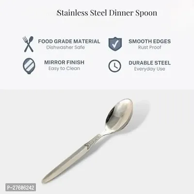 Stainless Steel Tea Spoon/Coffee Spoon/Sugar Spoon Set of 12, Spoon Size16Cm (Thickness: 2 mm)-thumb3