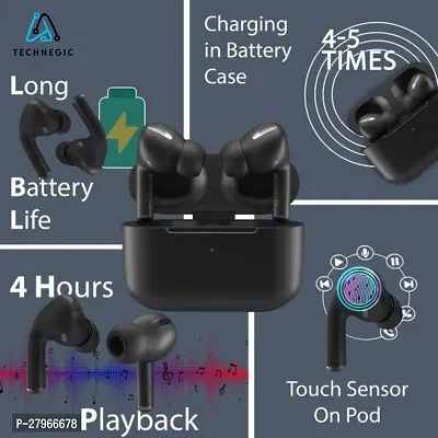 Modern Wireless Bluetooth Earbuds Headphones with Mic-thumb4